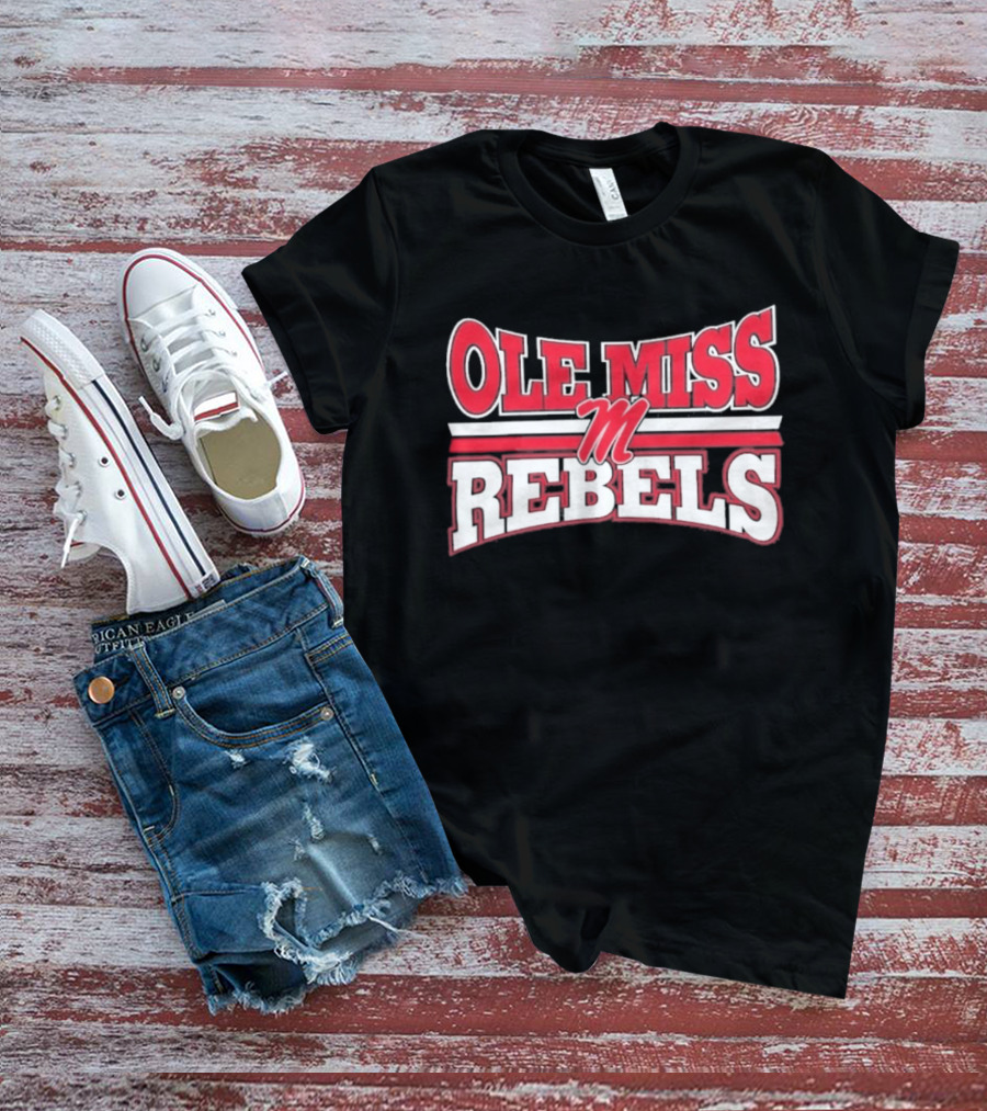 Ole Miss Rebels Team M Zoom Sports Fan T-Shirt