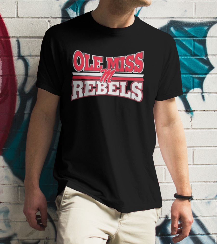 Ole Miss Rebels Team M Zoom Sports Fan T-Shirt