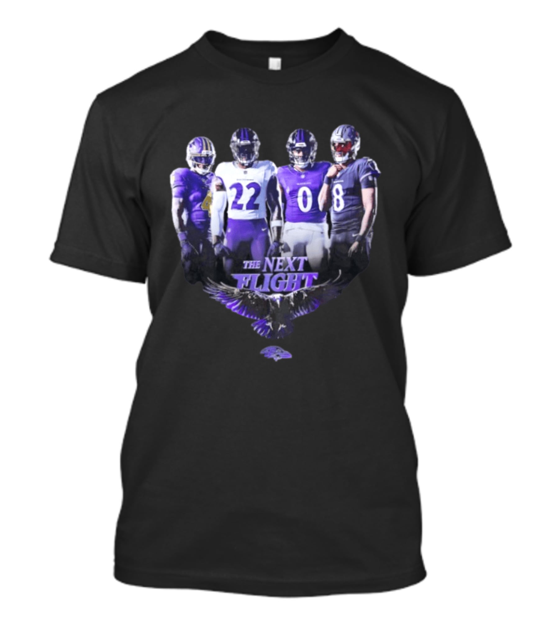 The Next Flight Baltimore Ravens NFL Football Players Team Spirit T-Shirt
