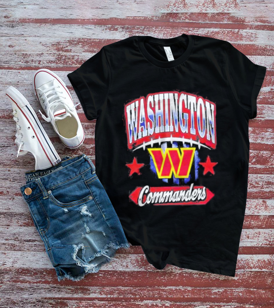 Washington Commanders W Americana Football Stars T-Shirt