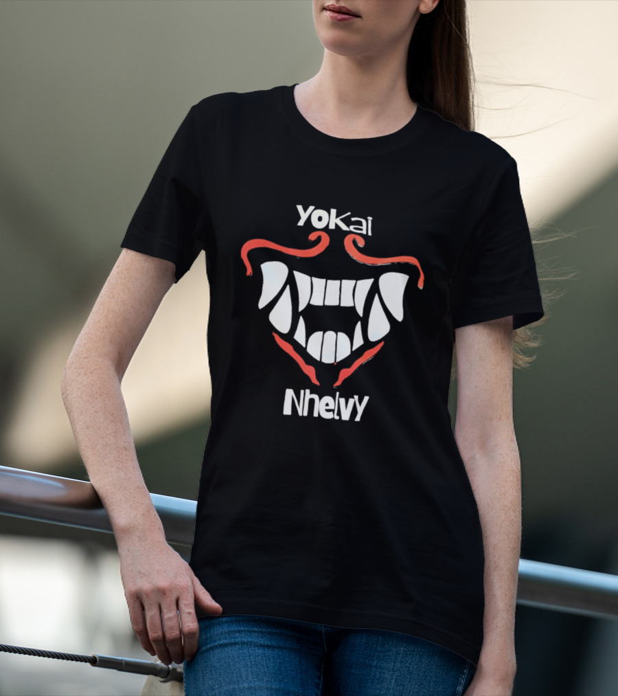 Yokai Nhelvy Demon Mask Teeth T-Shirt