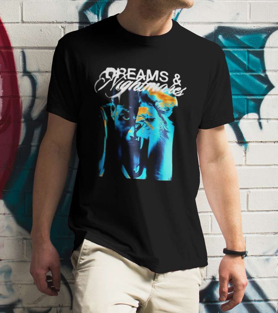 LeBron Dreams & Nightmares Nike Blue Orange Brushstroke T-Shirt