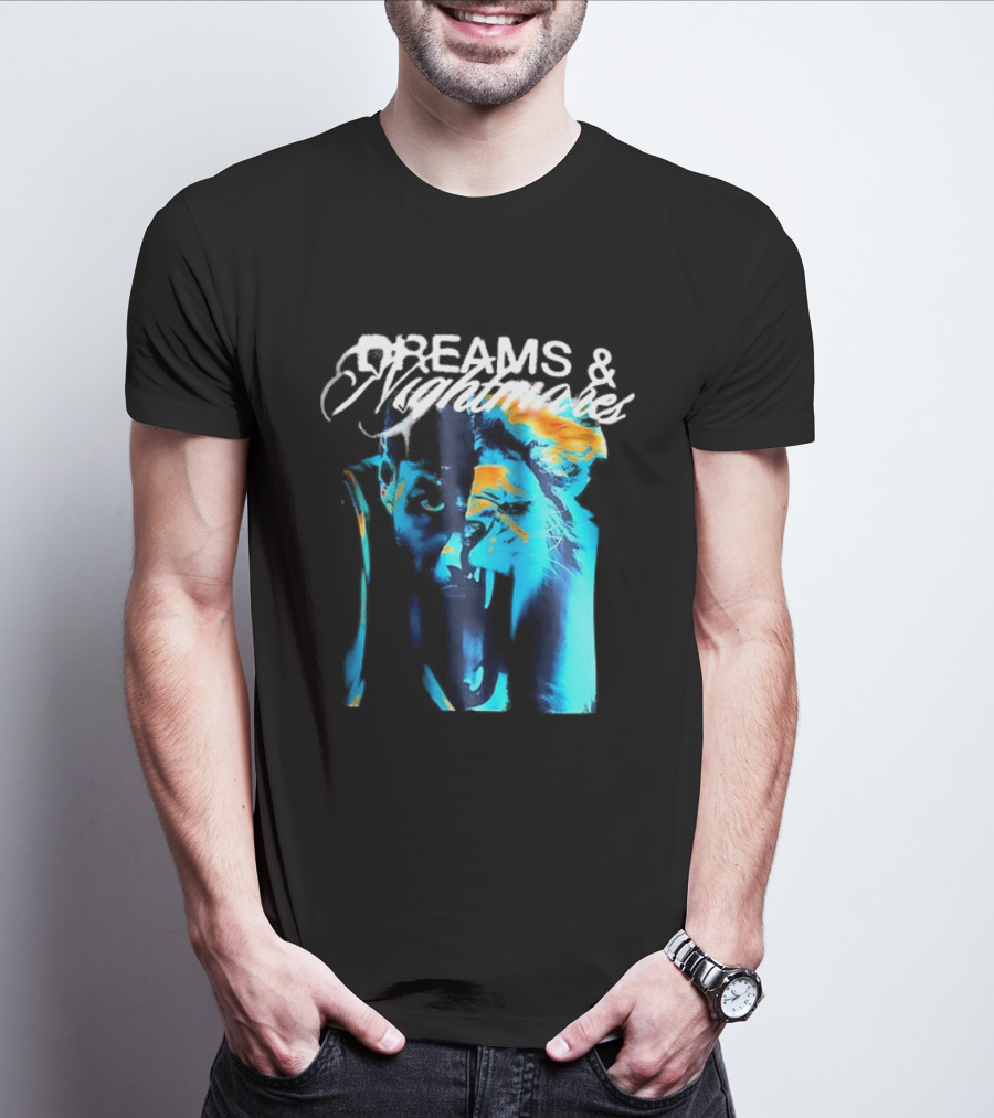 LeBron Dreams & Nightmares Nike Blue Orange Brushstroke T-Shirt