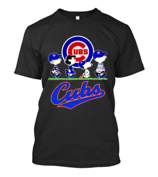Chicago Cubs Peanuts Characters Walking 2026 T-Shirt