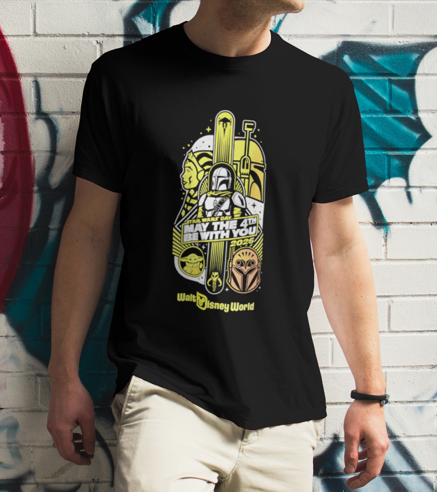 Mandalorian Grogu Star Wars Day 2026 Walt Disney World Adventure T-Shirt