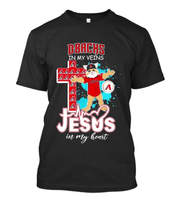 D Backs In My Veins Jesus In My Heart With Cross T-Shirt