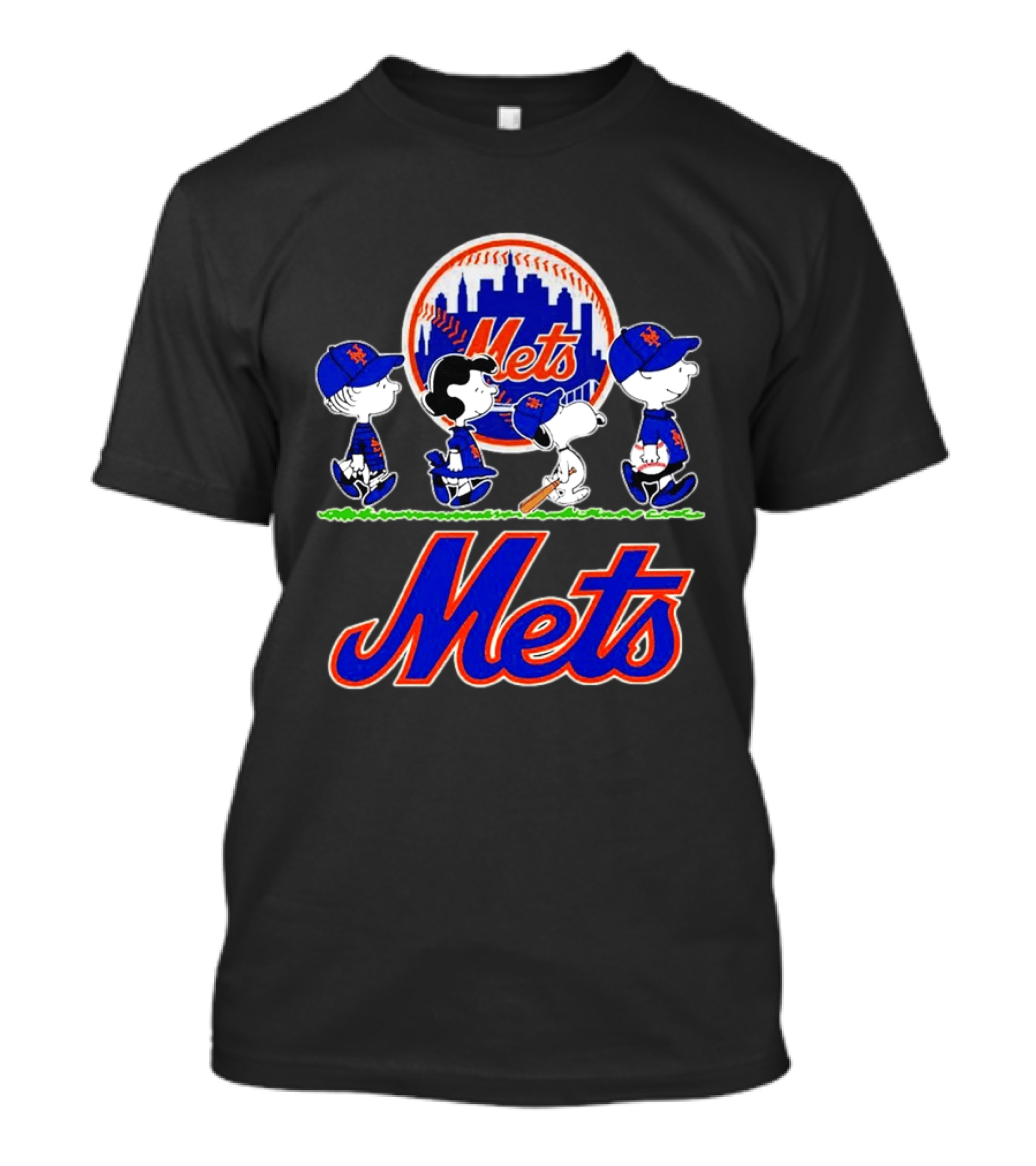 New York Mets Peanuts Abbey Road 2026 Charlie Brown Snoopy Lucy Linus T-Shirt