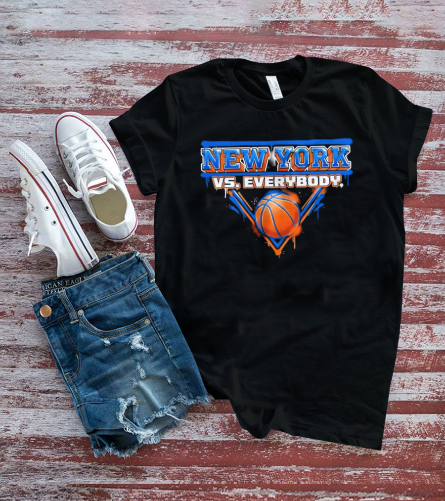 New York Vs Everybody Knicks Basketball NBA 2026 T-Shirt