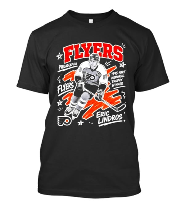 Philadelphia Flyers Eric Lindros 1995 Hart Memorial Trophy Winner Hockey Legend T-Shirt