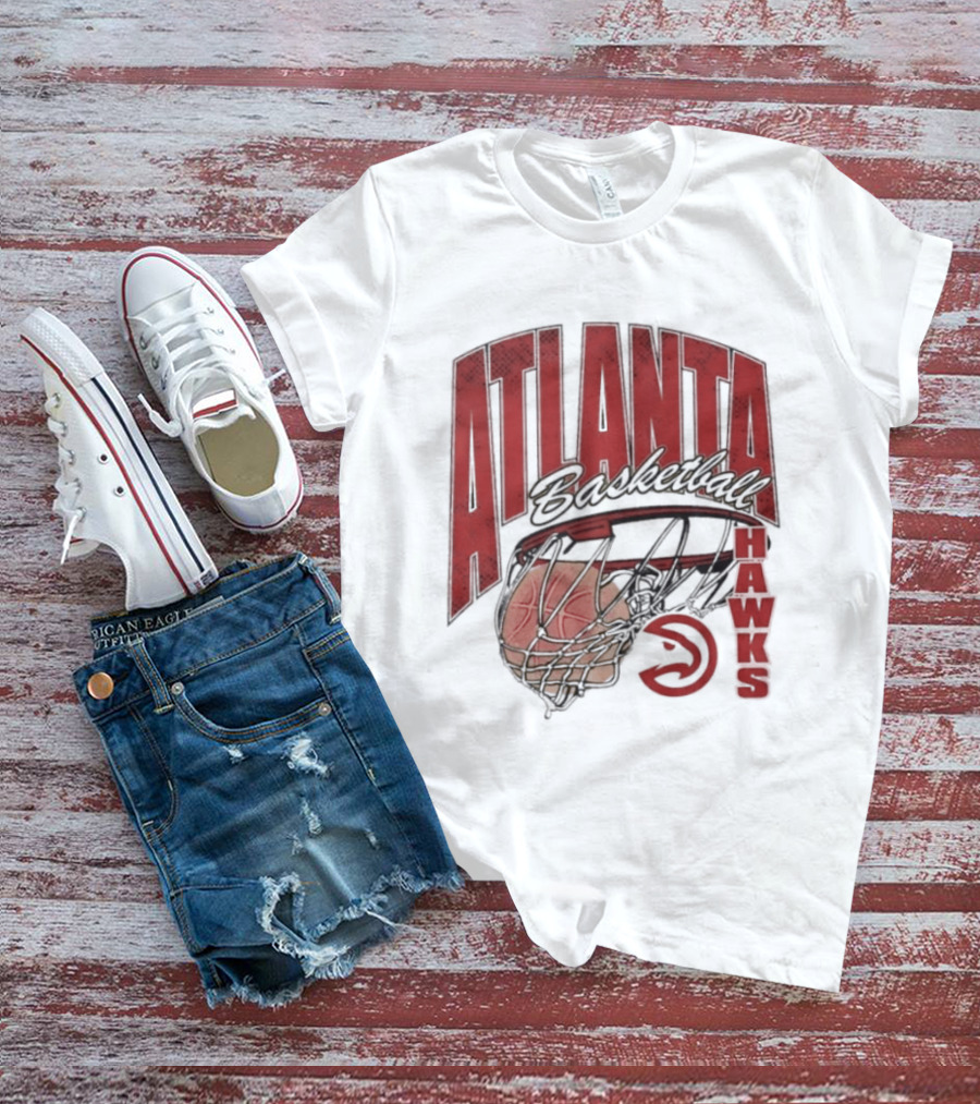 Atlanta Hawks Basketball Script Swish 2026 T-Shirt