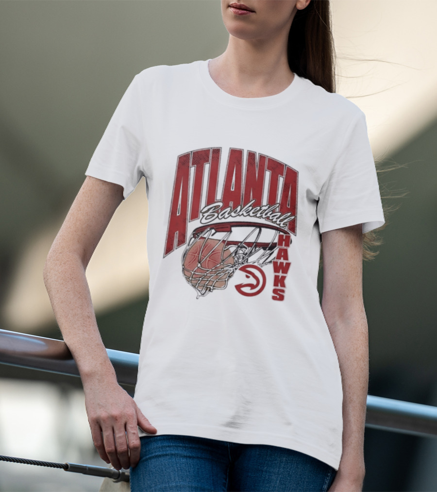 Atlanta Hawks Basketball Script Swish 2026 T-Shirt
