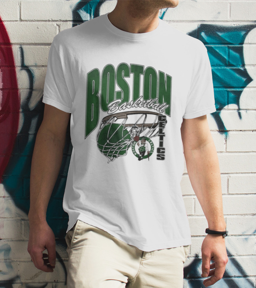 Boston Celtics Basketball 2026 Script Swish T-Shirt