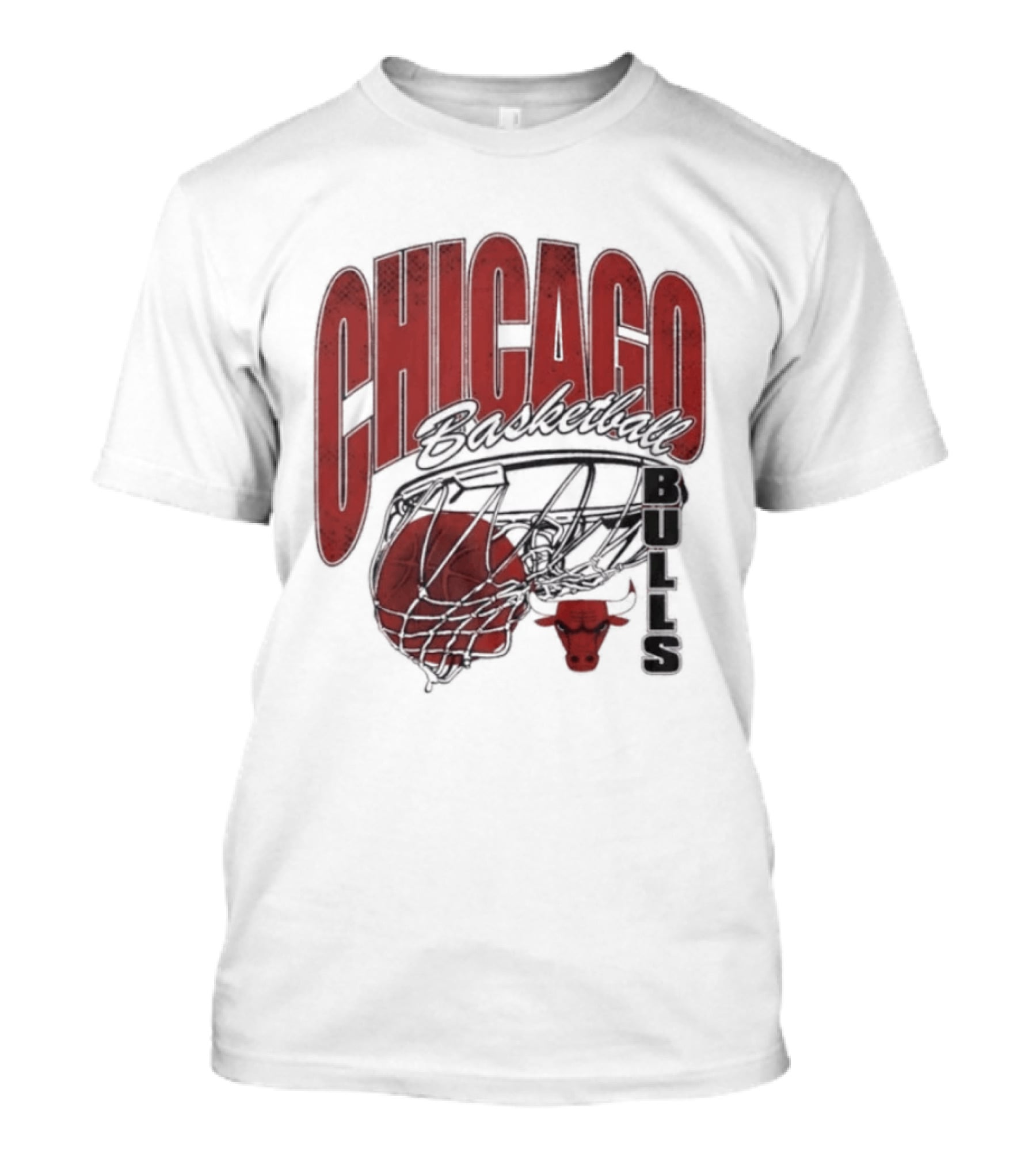 Chicago Basketball Bulls Script Swish 2026 T-Shirt