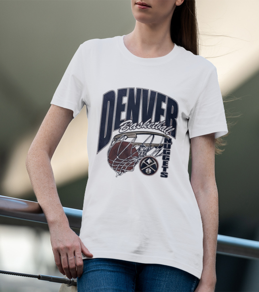 Denver Basketball 2026 Nuggets Script Swish T-Shirt