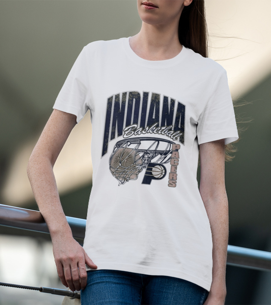 Indiana Pacers 2026 Script Swish Basketball T-Shirt