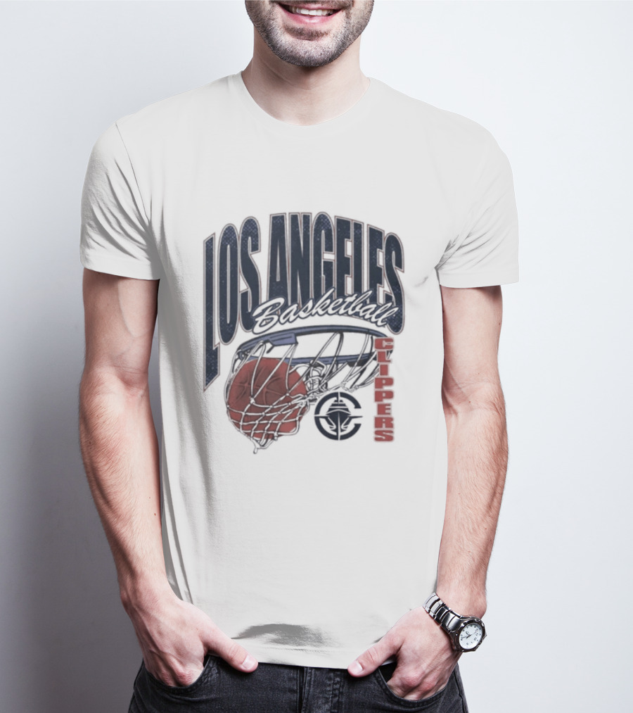 Los Angeles Clippers Script Swish Basketball 2026 T-Shirt