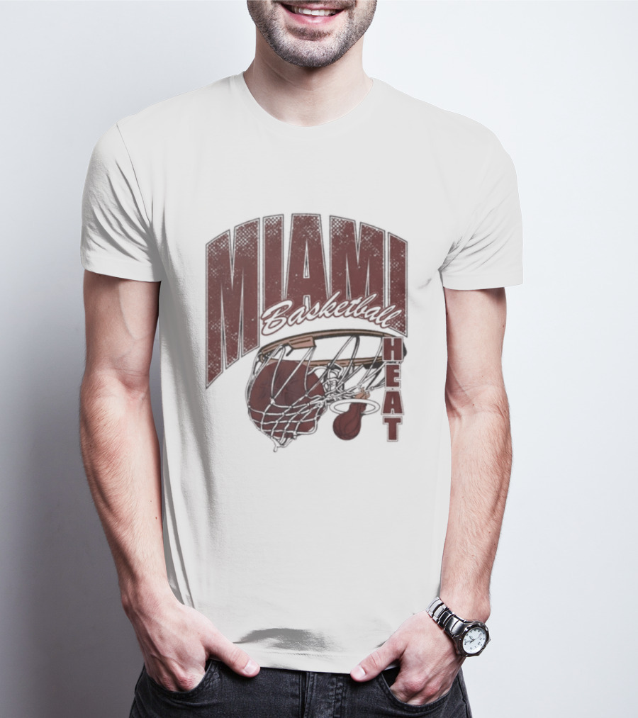 Miami Basketball Swish 2026 Hoop Dunk T-Shirt