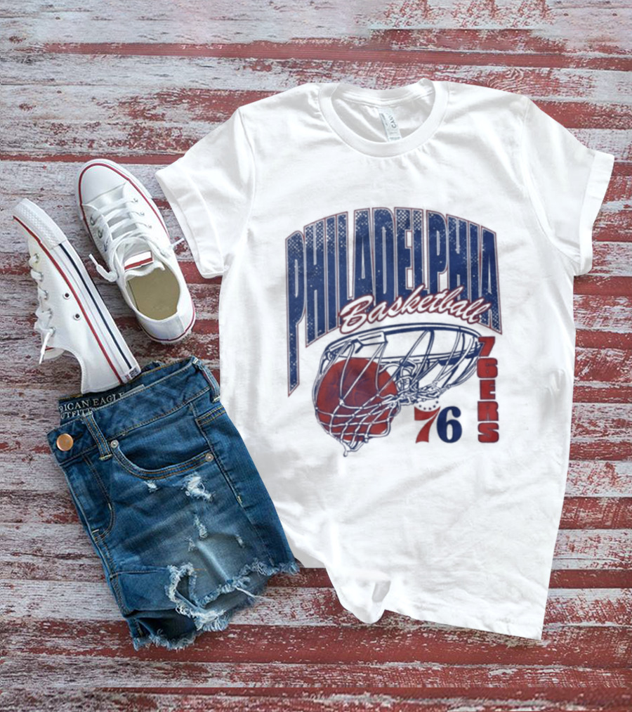 Philadelphia Basketball 76ers Swish Script 2026 T-Shirt