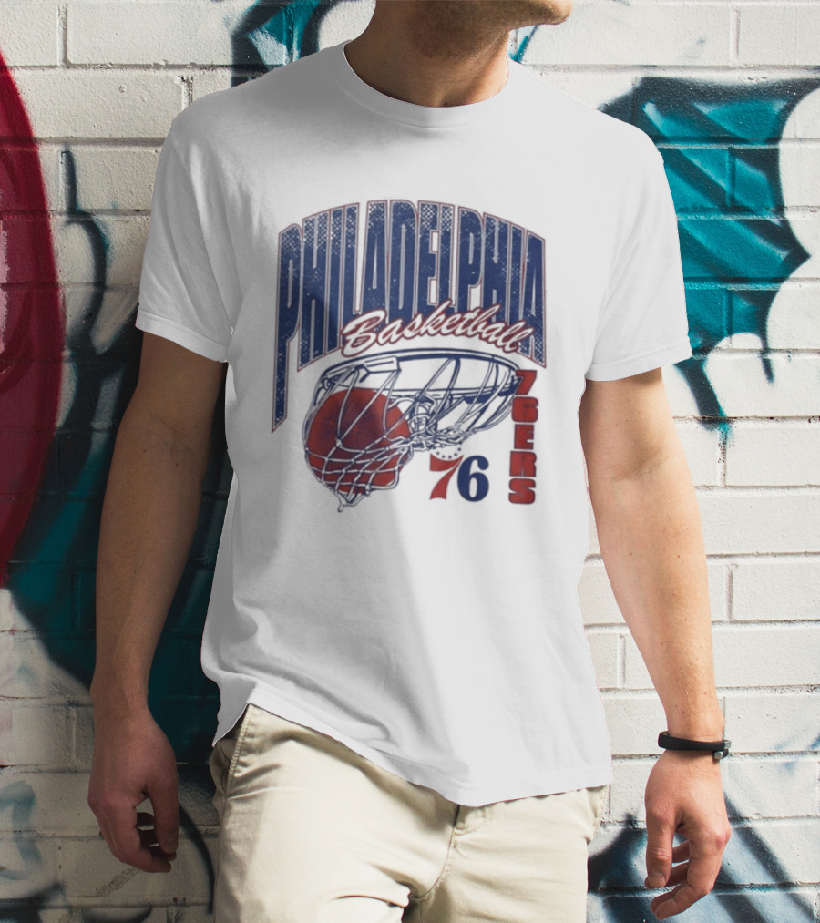 Philadelphia Basketball 76ers Swish Script 2026 T-Shirt