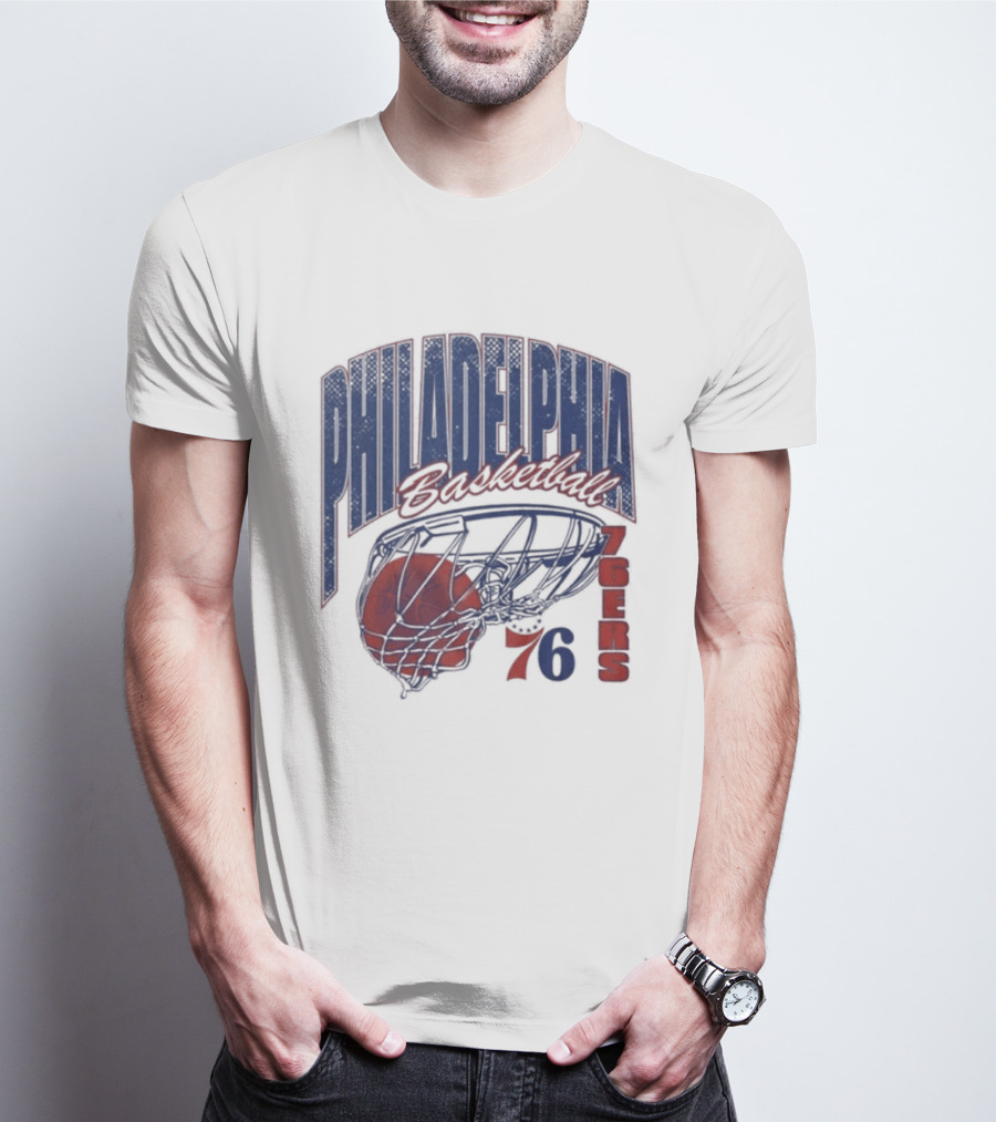 Philadelphia Basketball 76ers Swish Script 2026 T-Shirt