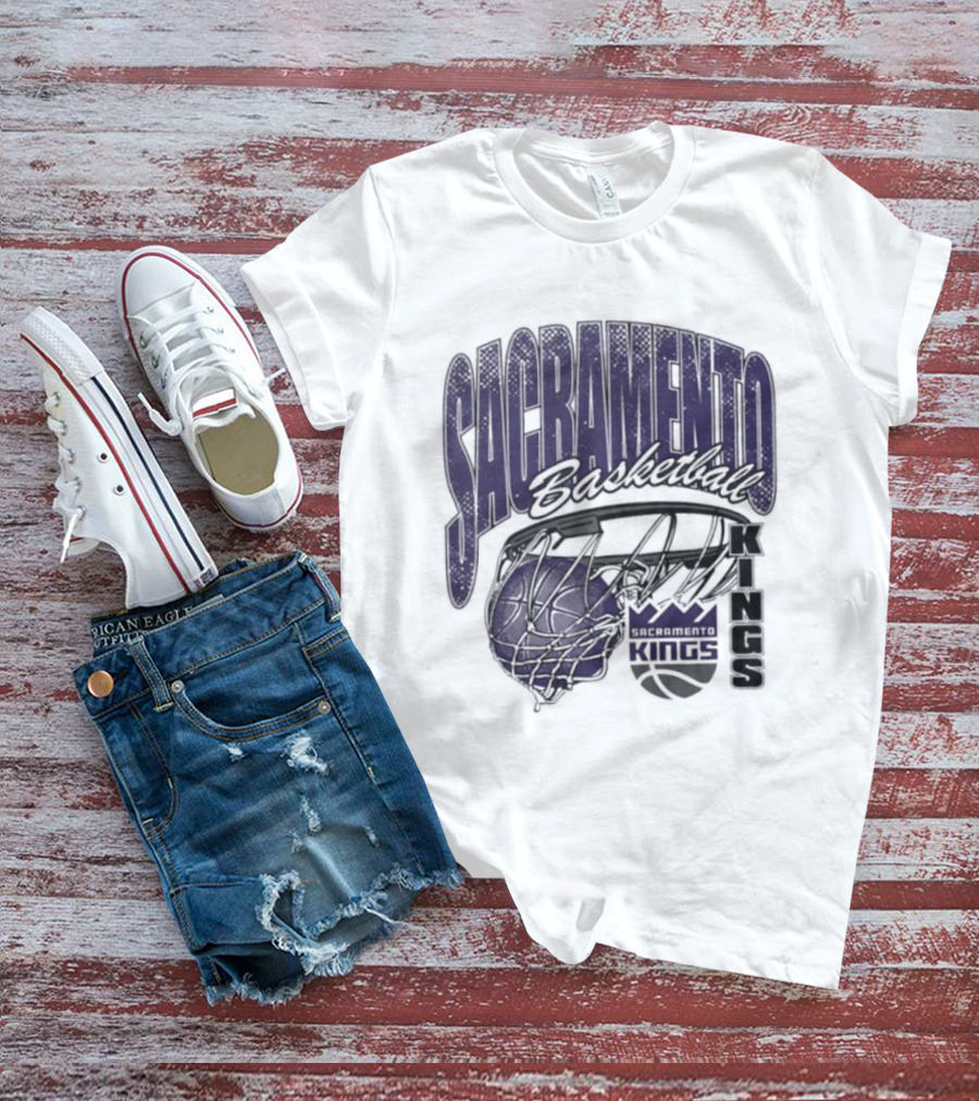 Sacramento Kings Basketball Swish Script 2026 T-Shirt