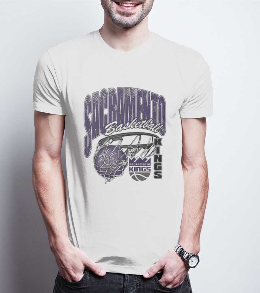 Sacramento Kings Basketball Swish Script 2026 T-Shirt