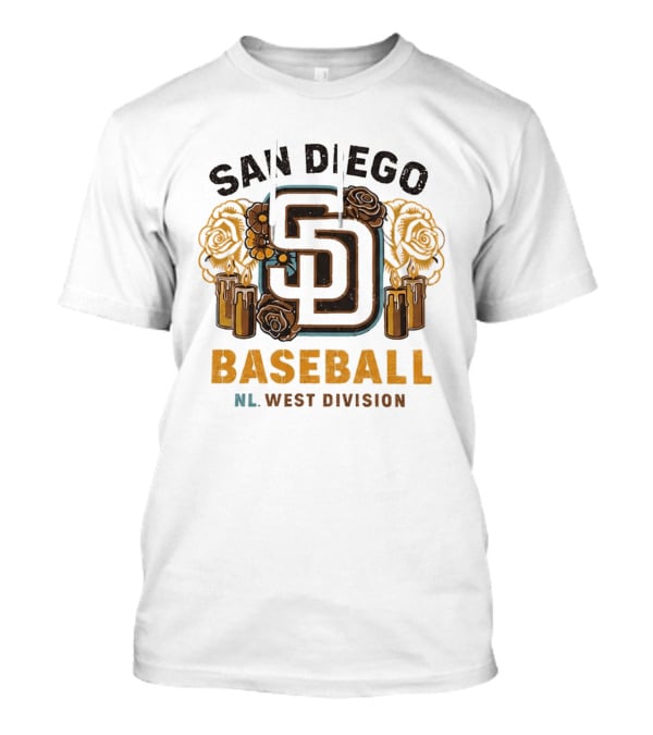 2026 San Diego Padres La Catrina City Connect Baseball NL West Division T-Shirt