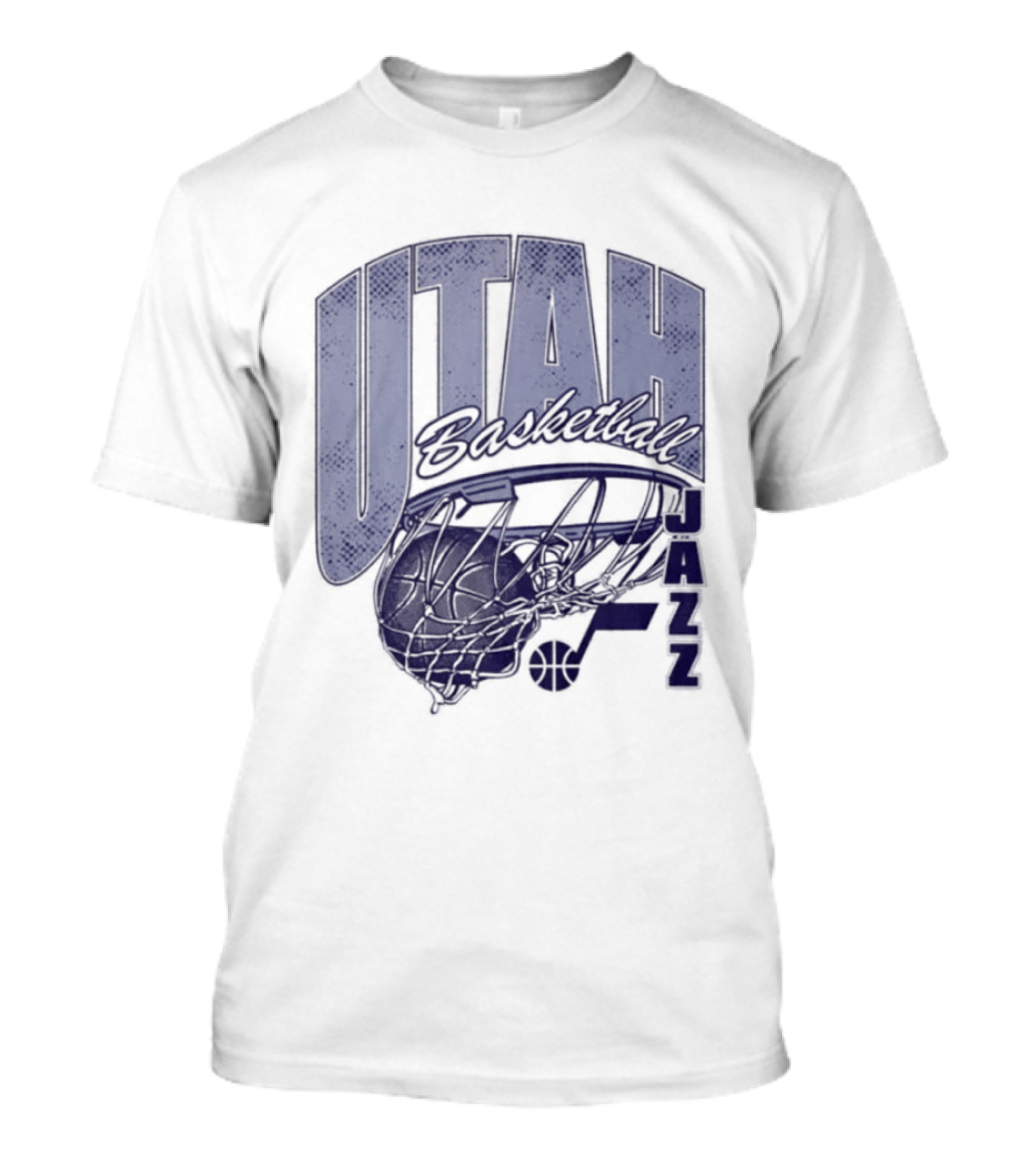 Utah Jazz 2026 Script Swish Basketball T-Shirt