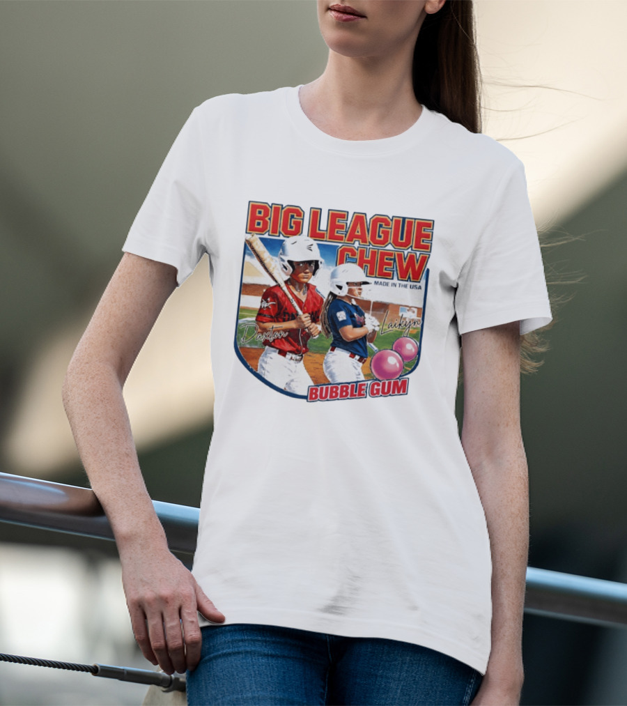 Big League Chew Made In USA Daxton Laikyn Baseball Bubble Gum T-Shirt