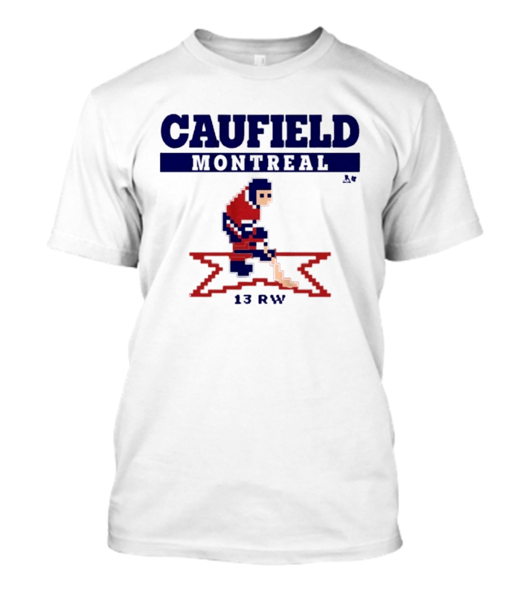 Caufield Montreal 13 RW Hockey Player Pixel T-Shirt