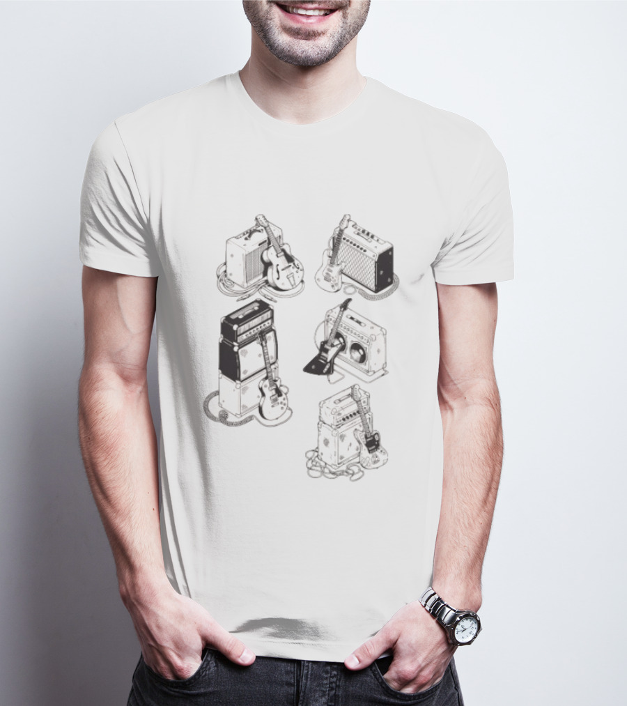 Guitar Eras Vintage Amplifier Collection T-Shirt