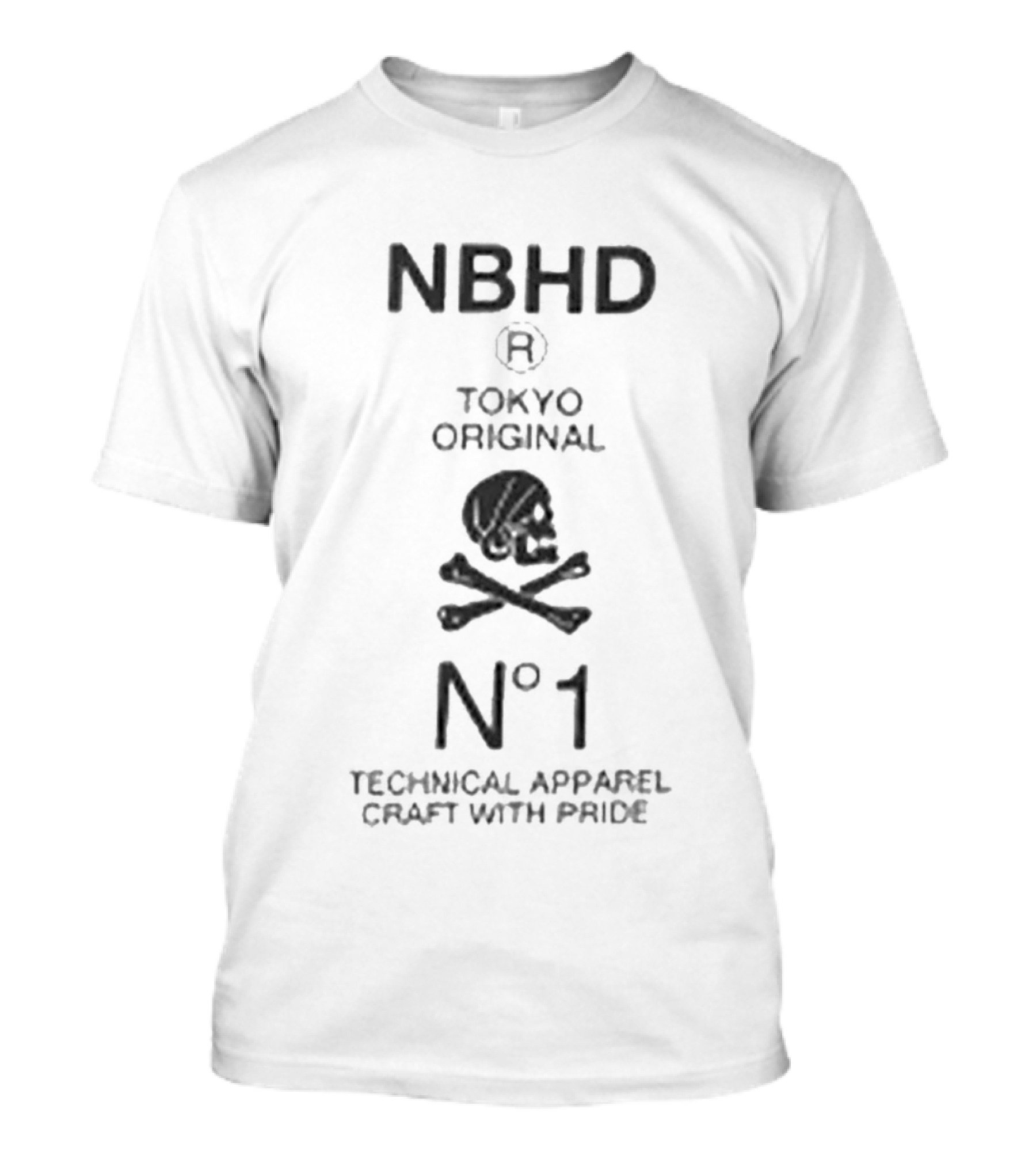 NBHD Tokyo Original Skull No 1 Technical Apparel Crafted With Pride T-Shirt