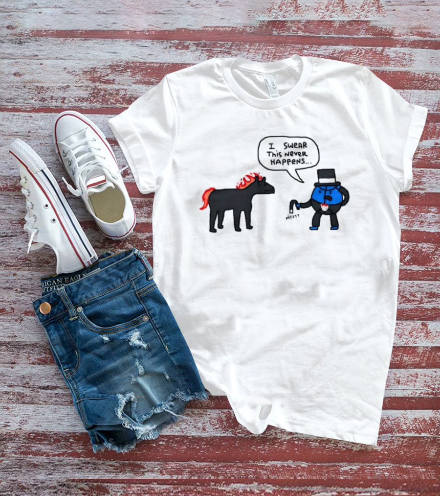 Orlando Magic Lose I Swear This Never Happens Meme Horse And Top Hat T-Shirt