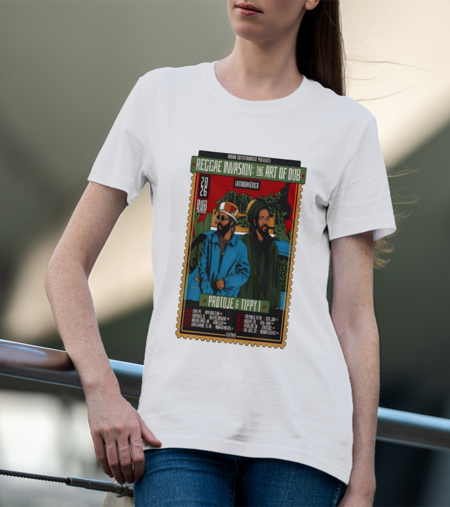 Reggae Invasion The Art Of Dub Protoje Tippy I 2026 Latin America Tour T-Shirt