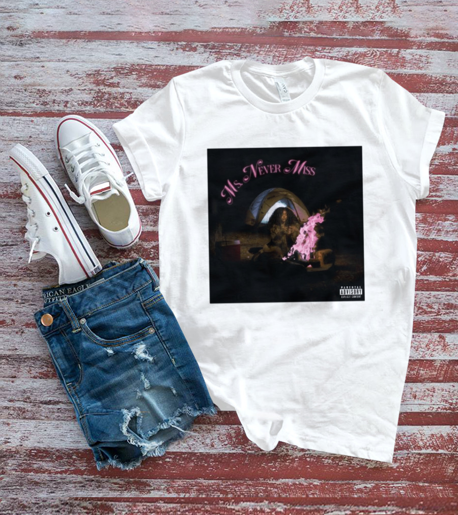 SZA Ms Never Miss Camping Single Cover T-Shirt