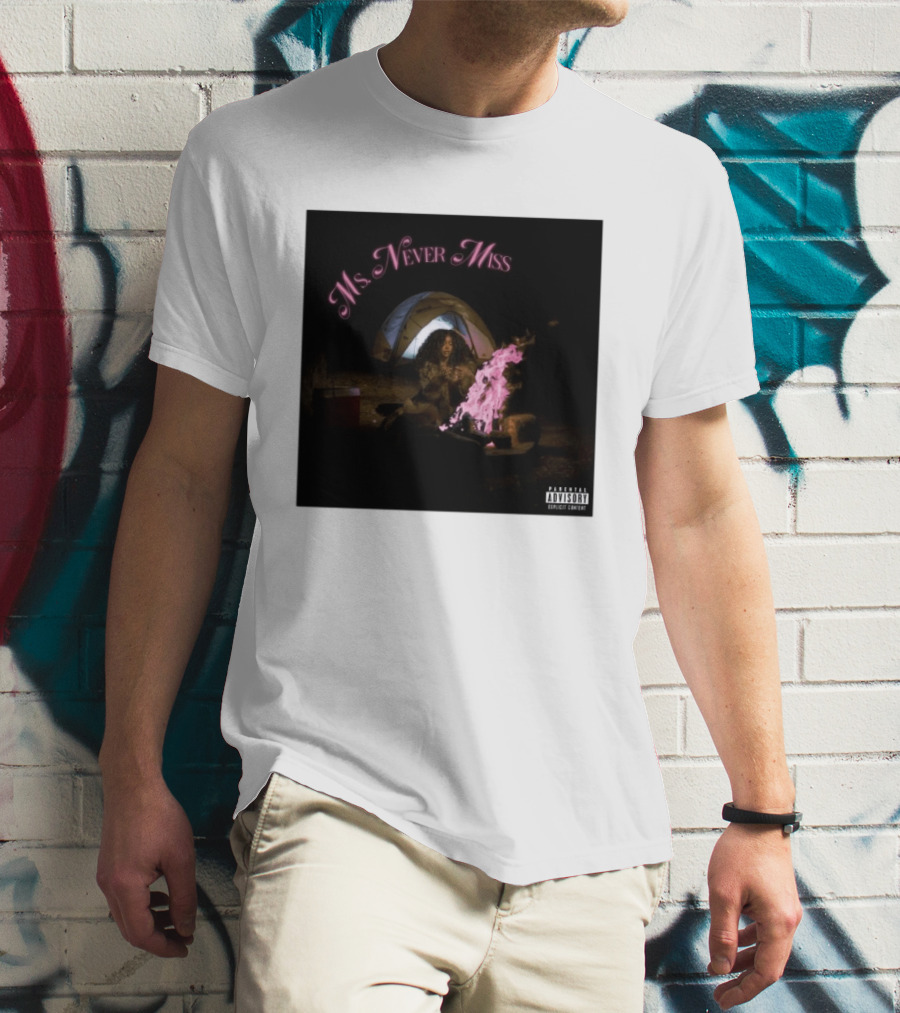 SZA Ms Never Miss Camping Single Cover T-Shirt