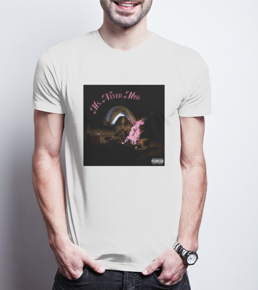 SZA Ms Never Miss Camping Single Cover T-Shirt