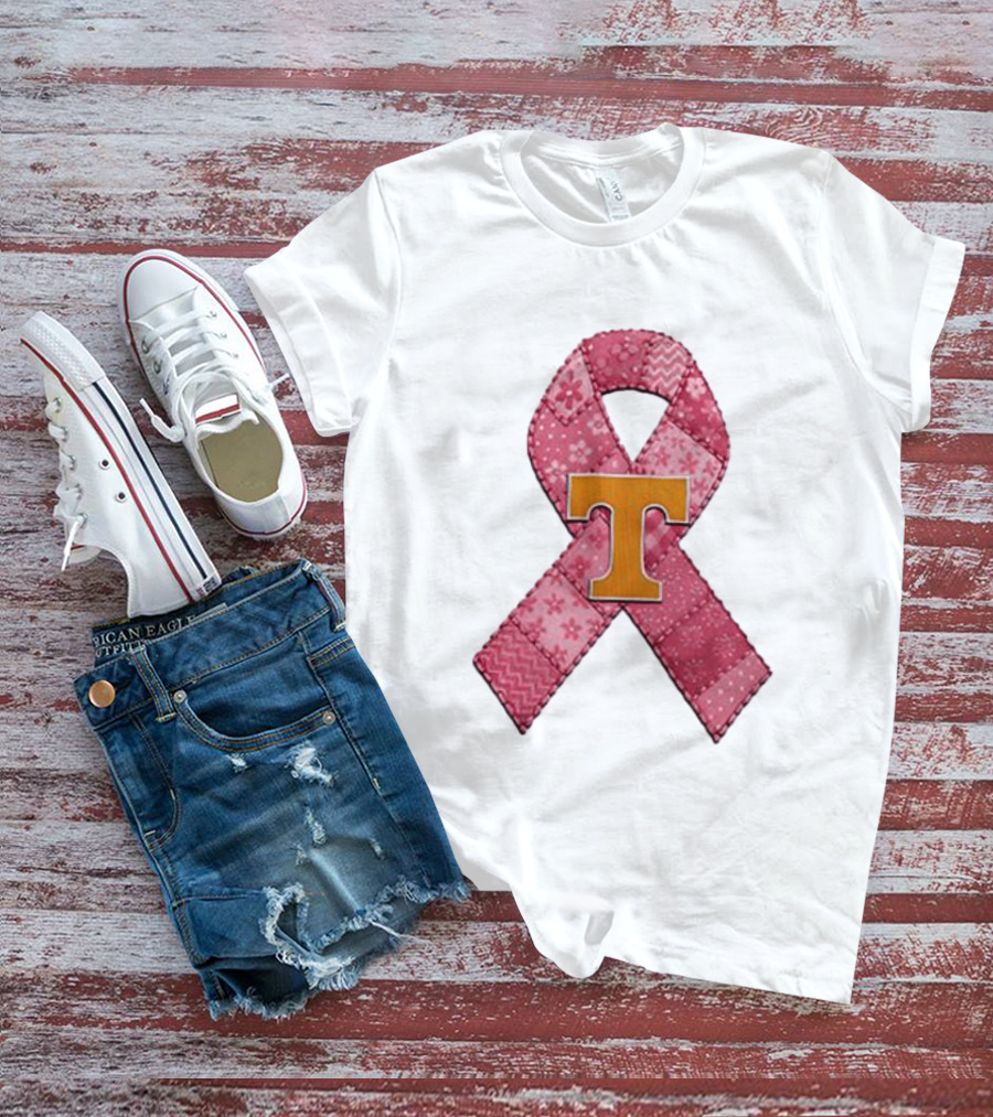 Tennessee Volunteers Pink Ribbon Breast Cancer Awareness T-Shirt
