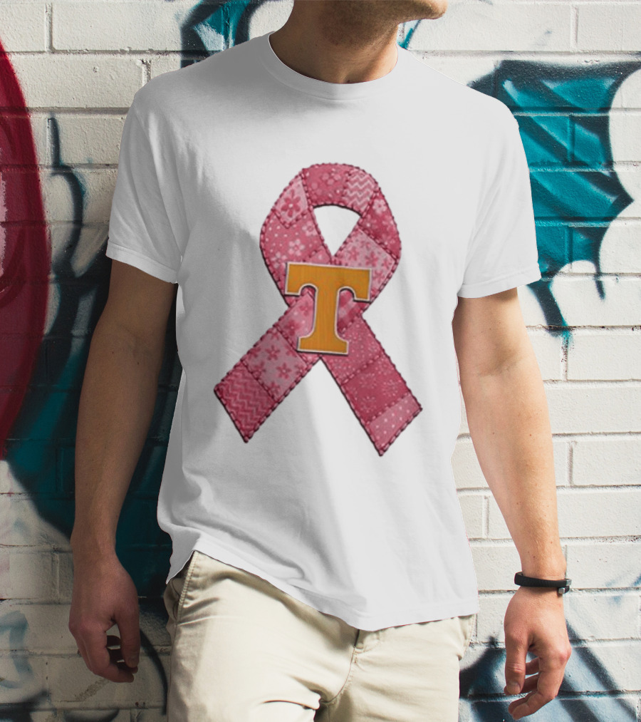 Tennessee Volunteers Pink Ribbon Breast Cancer Awareness T-Shirt
