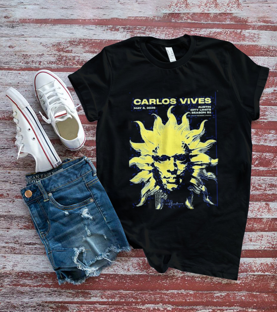 Carlos Vives May 05 2026 Austin Texas Concert Sun T-Shirt