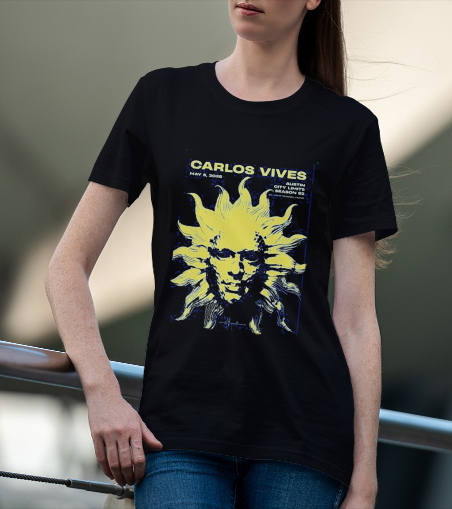 Carlos Vives May 05 2026 Austin Texas Concert Sun T-Shirt