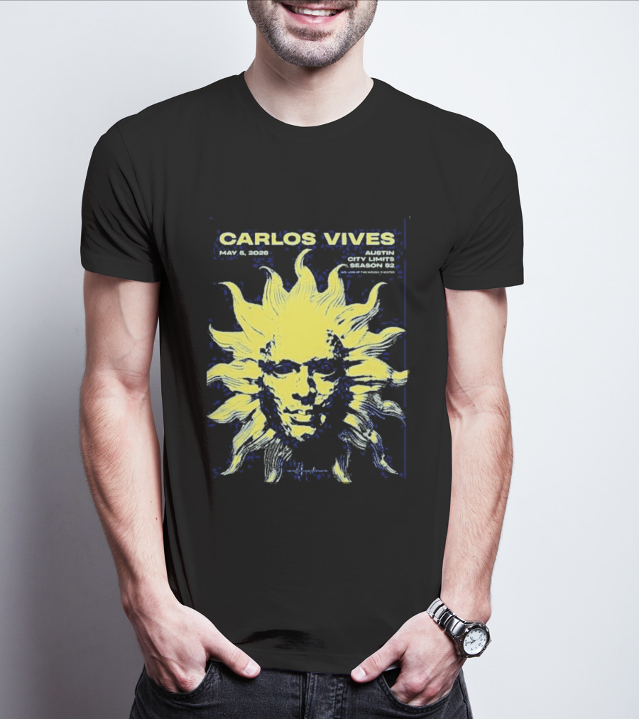 Carlos Vives May 05 2026 Austin Texas Concert Sun T-Shirt