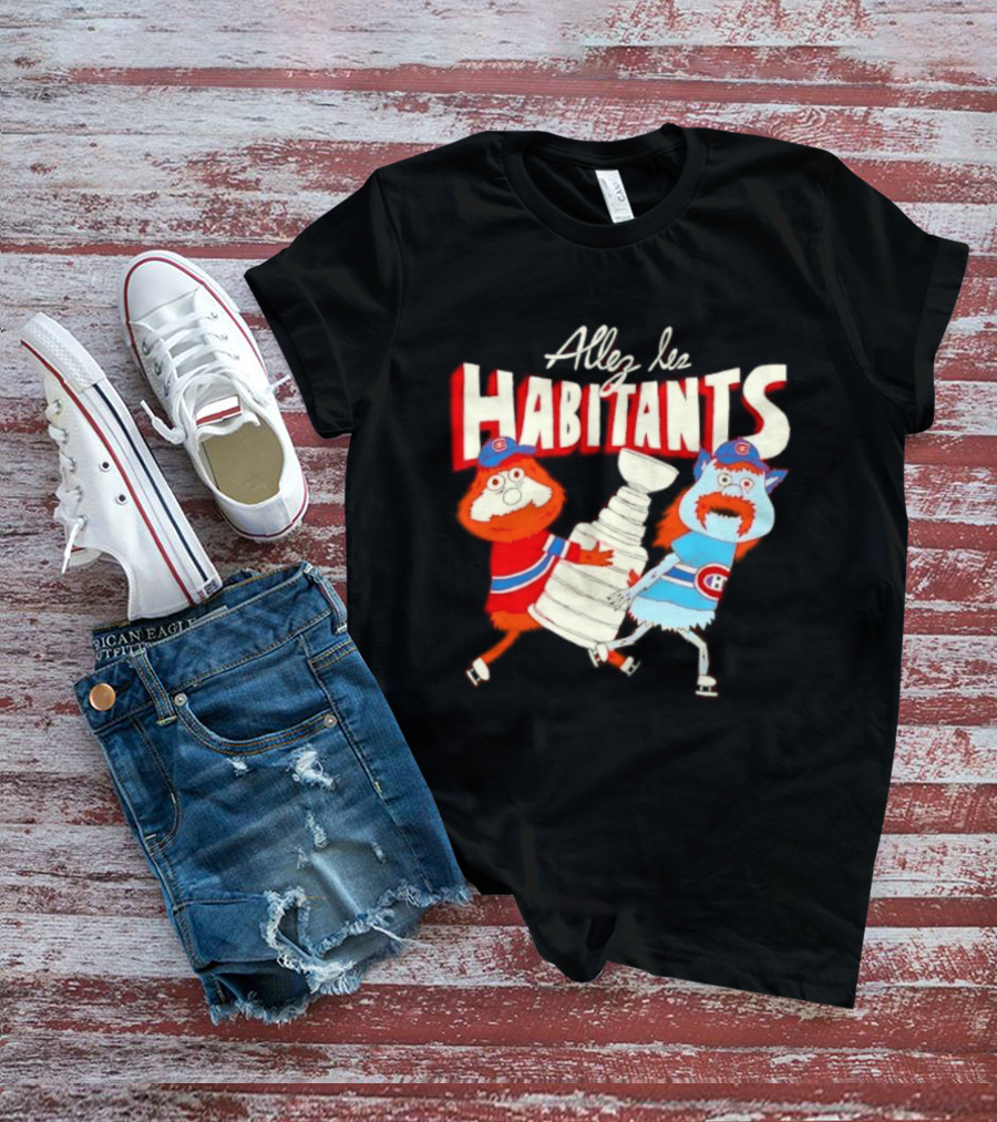 Allez Les Habitants Montreal Canadiens Trophy Celebration T-Shirt