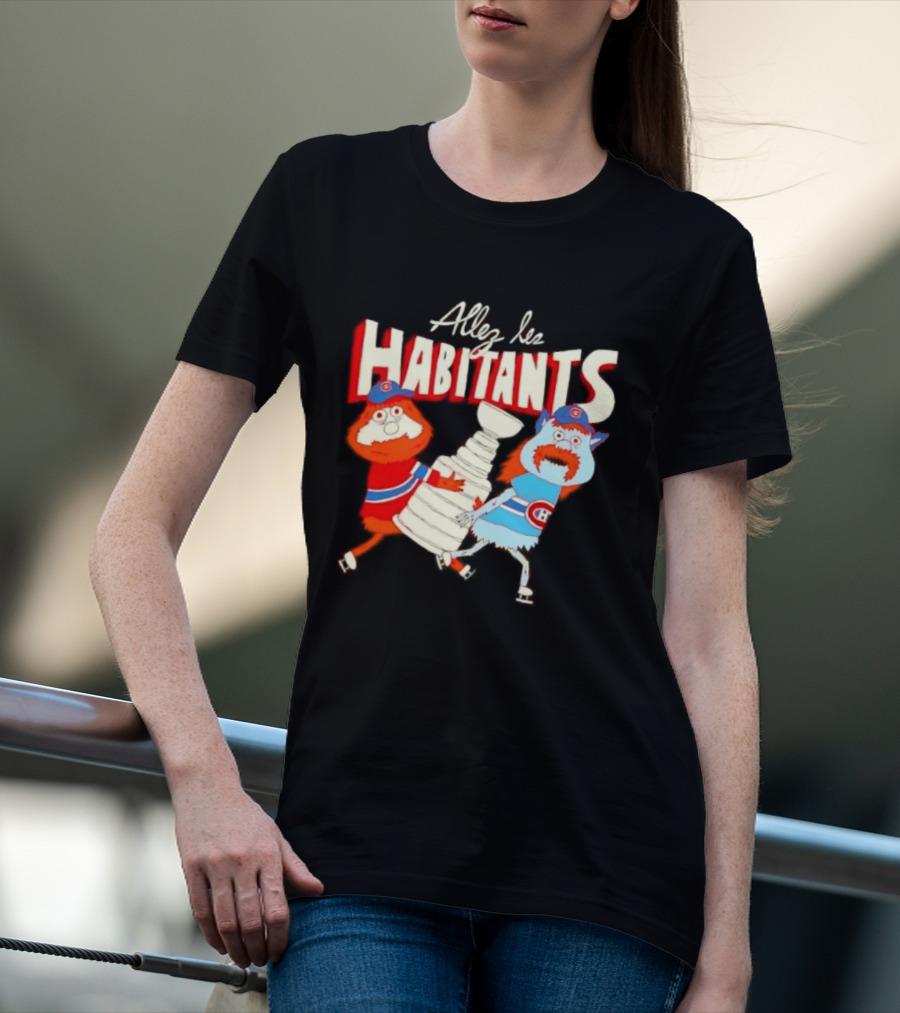 Allez Les Habitants Montreal Canadiens Trophy Celebration T-Shirt