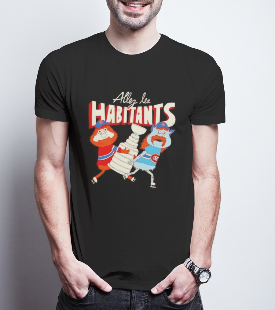 Allez Les Habitants Montreal Canadiens Trophy Celebration T-Shirt