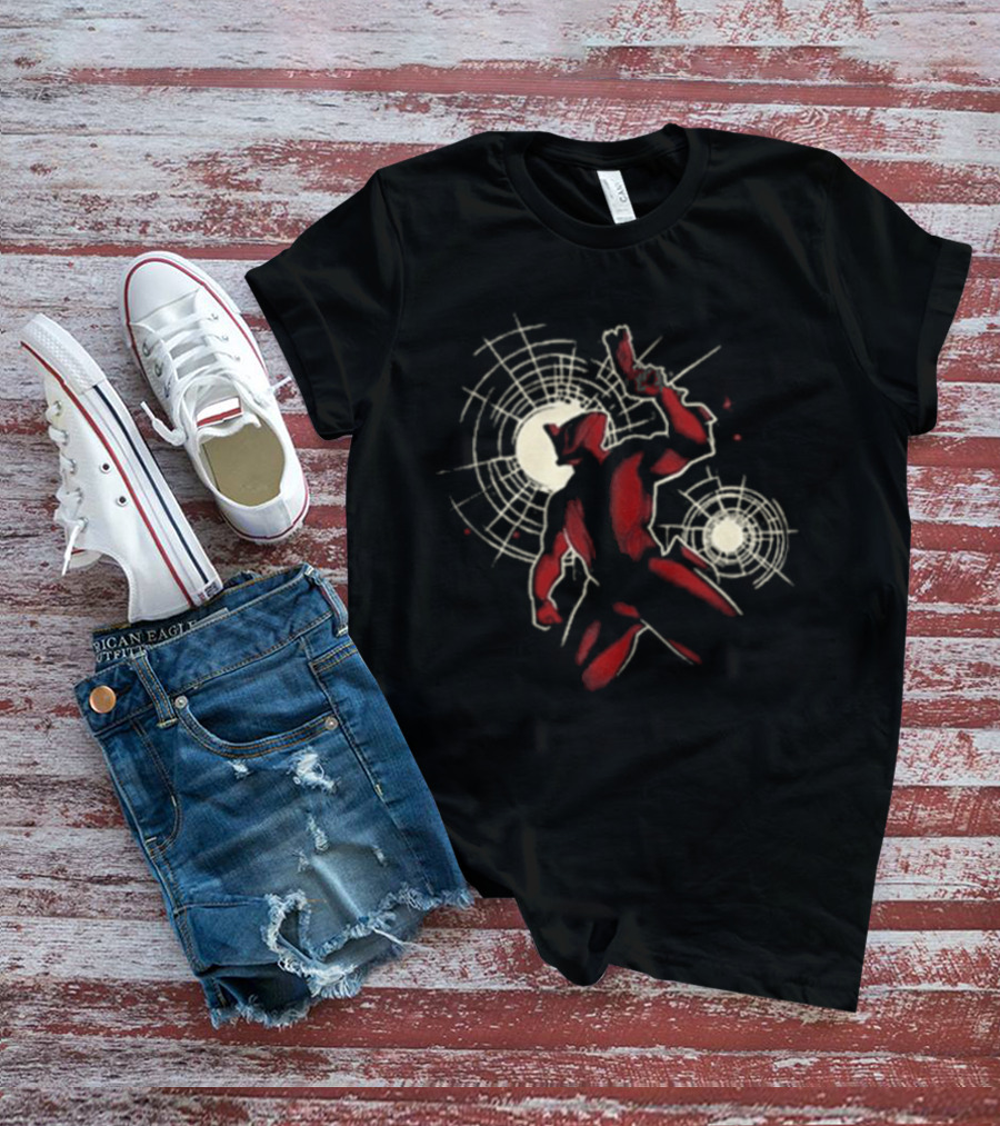 Warframe Tennocon 2026 Red And Tan Abstract Character With Circular T-Shirt