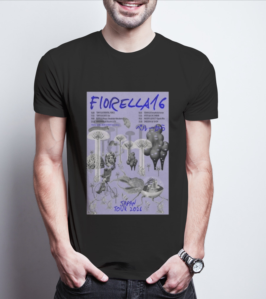 FIORELLA 16 Japan Tour 2026 Tokyo Osaka Kyoto Nagoya Sendai Shizuoka Psychedelic T-Shirt
