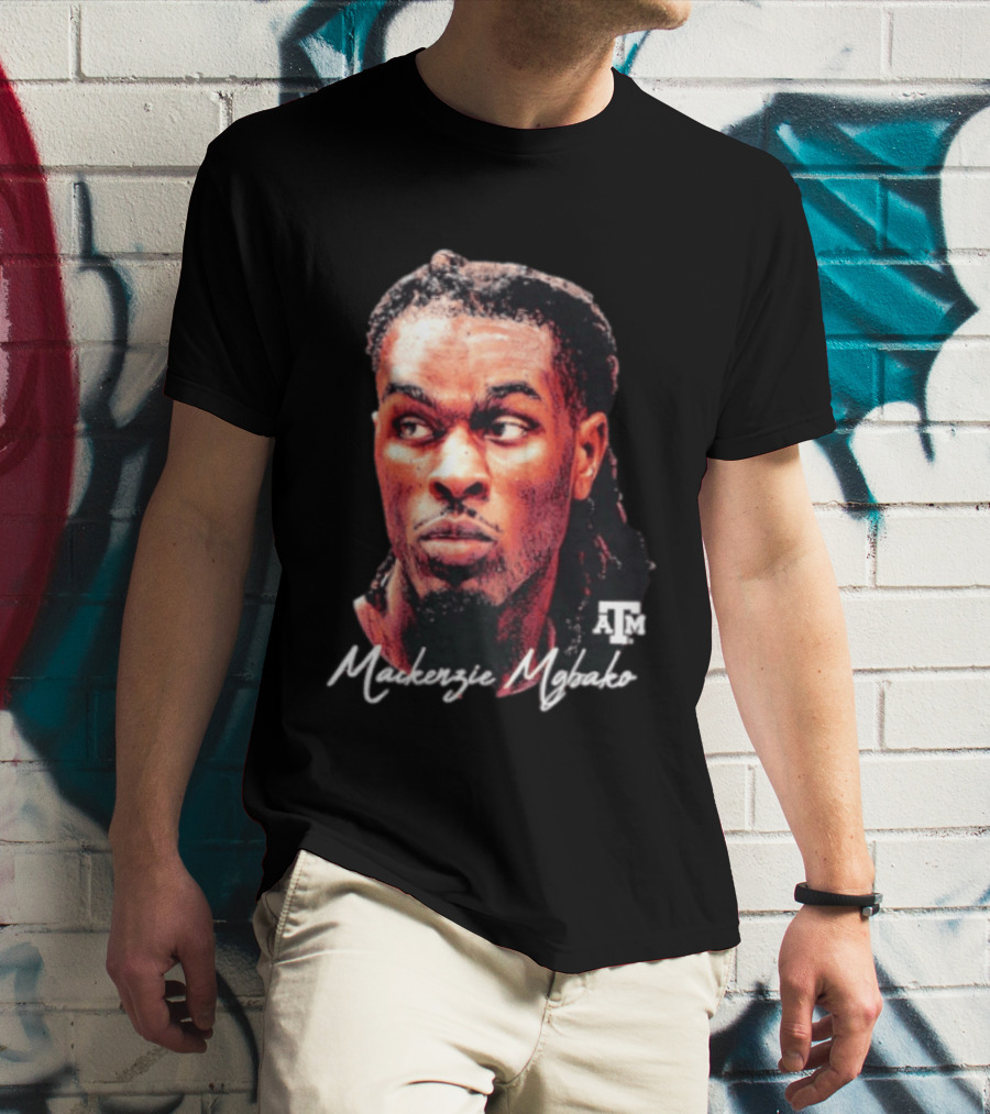Texas A&M Aggies Mackenzie Mgbako NCAA Basketball Game Face T-Shirt