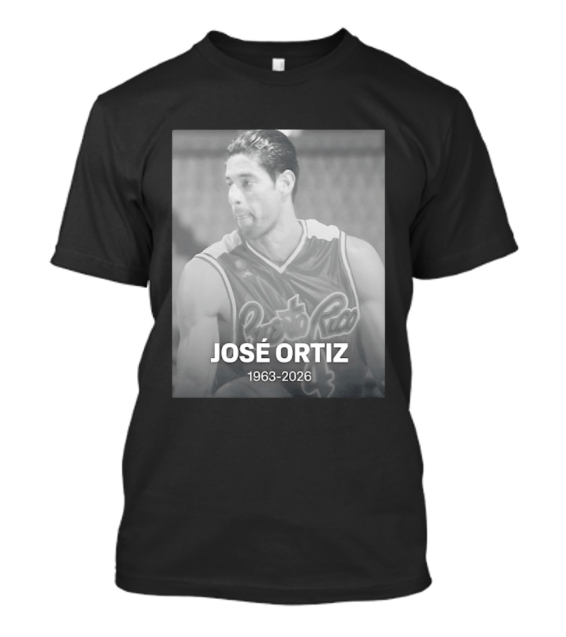 José Ortiz Puerto Rico Basketball 1963 2026 T-Shirt