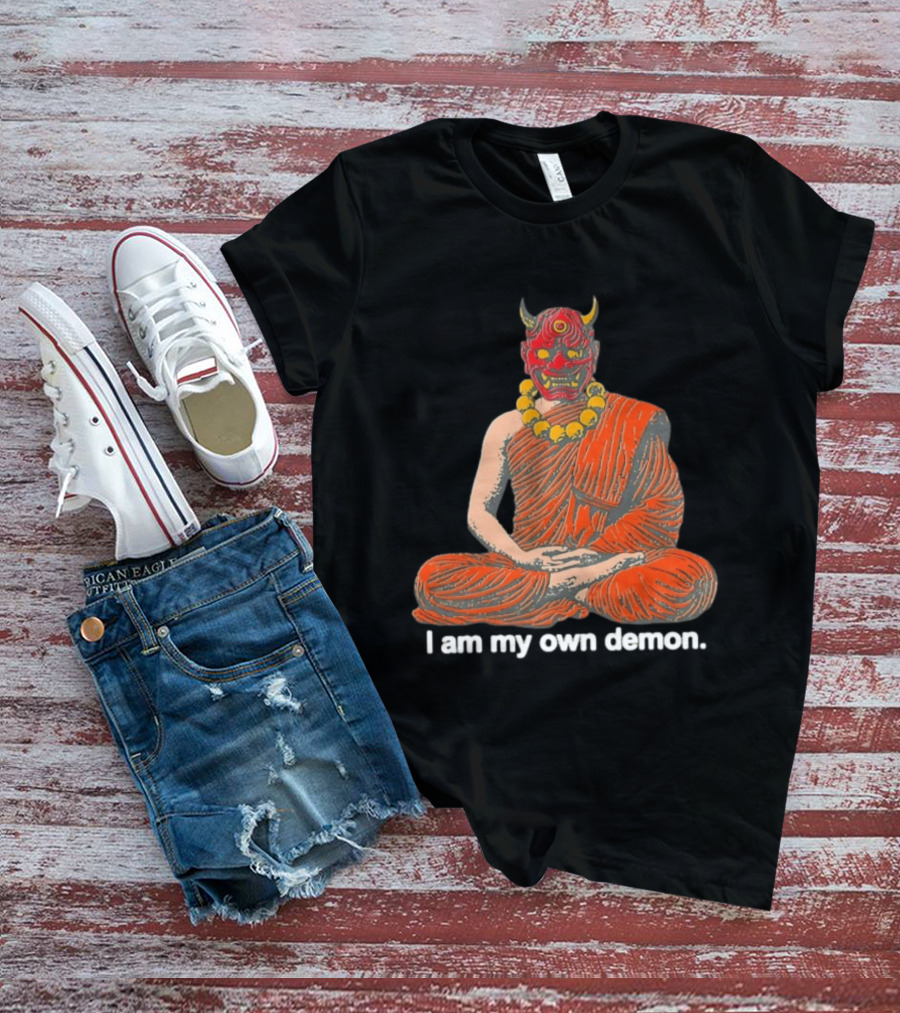 I Am My Own Demon Buddhist Mask Meditation T-Shirt